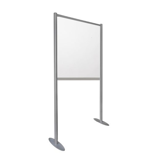 Floor standing clear protective screen